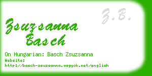 zsuzsanna basch business card